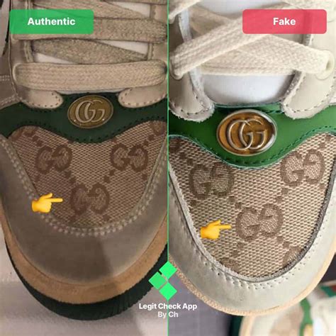 gucci snake sneakers real vs fake